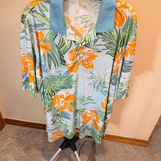 Monterey Club River Club Golf Club Mens Xxl Tropical Floral Polo Shirt